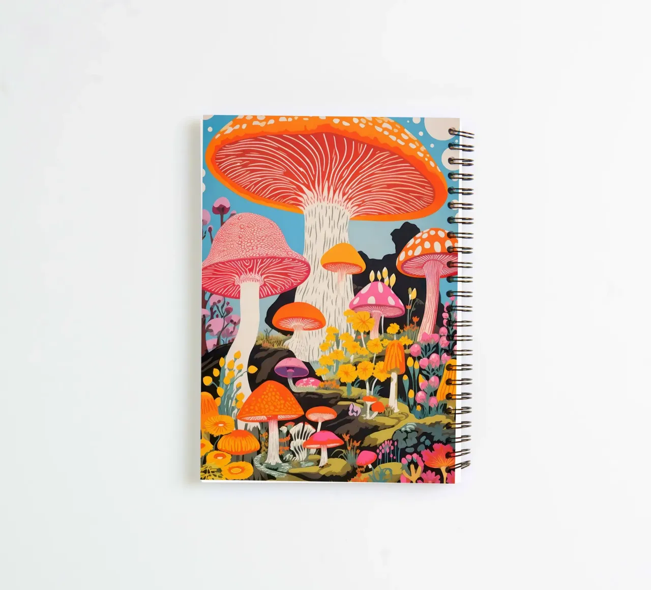 Psychedelic Forest spiral notebook by Studio Mooodz