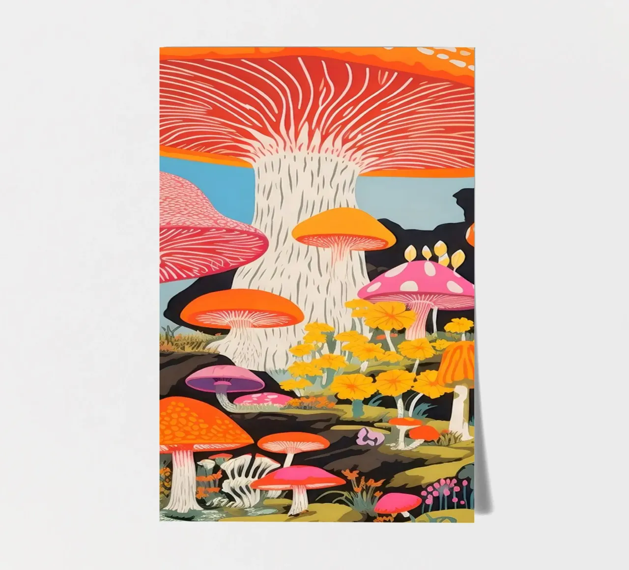 Psychedelic Forest sticker sheet by Studio Mooodz