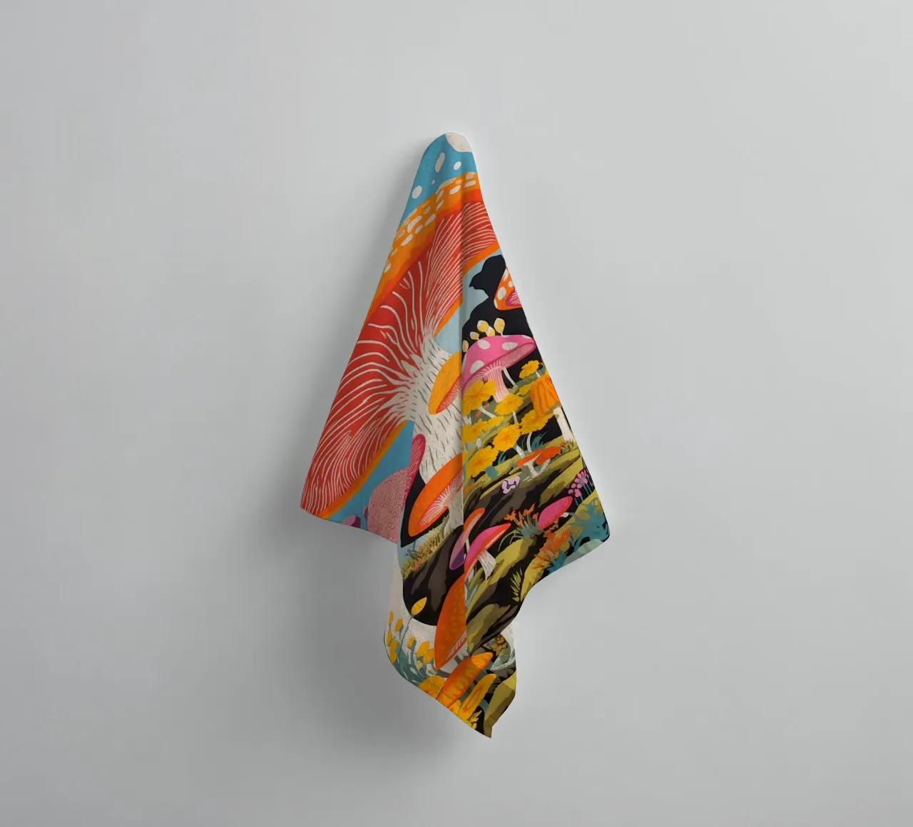 Psychedelic Forest towel by Studio Mooodz