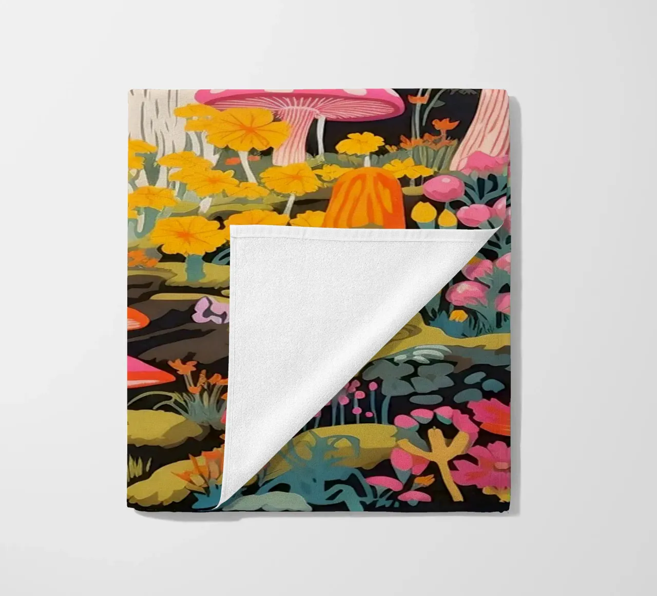Psychedelic Forest beach towel by Studio Mooodz