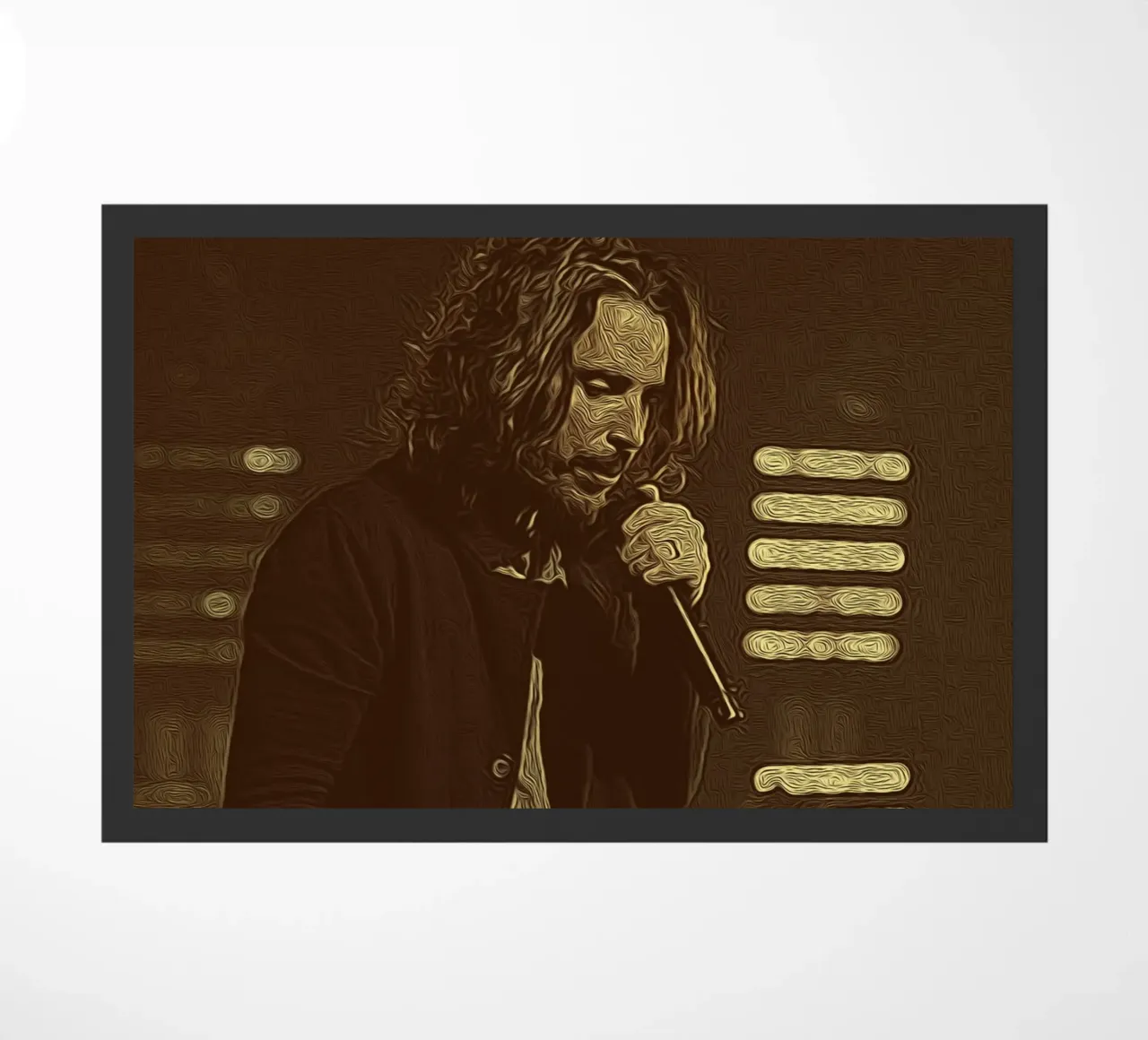 Chris Cornell luci di scena fumose zerbino da singpentinksale