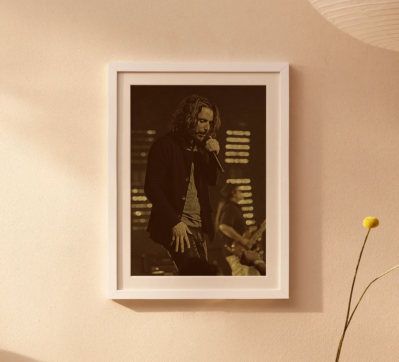 Chris Cornell luci di scena fumose carta hahnemühle da singpentinksale