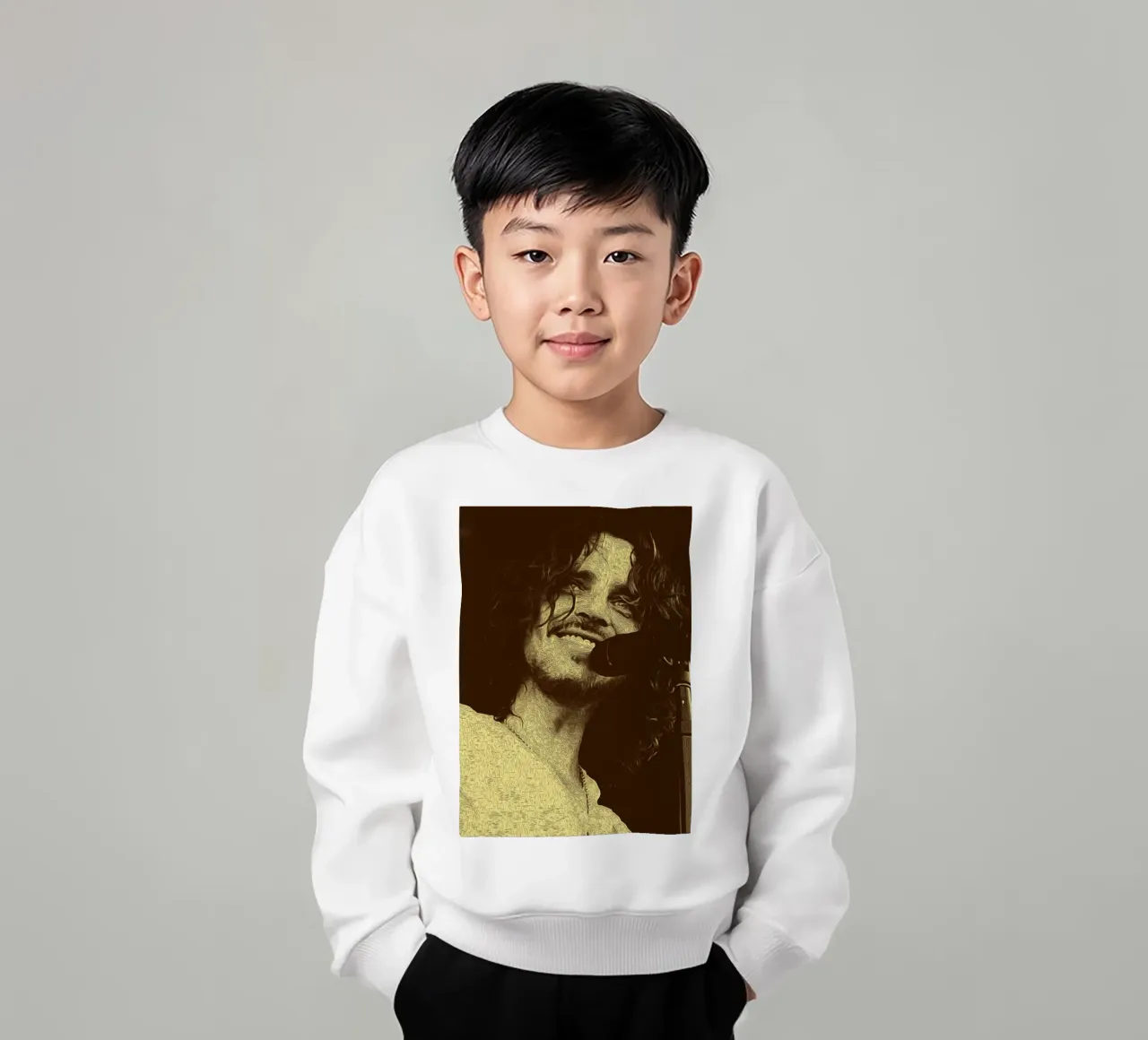 Sorriso di Chris Cornell felpa bambino da singpentinksale