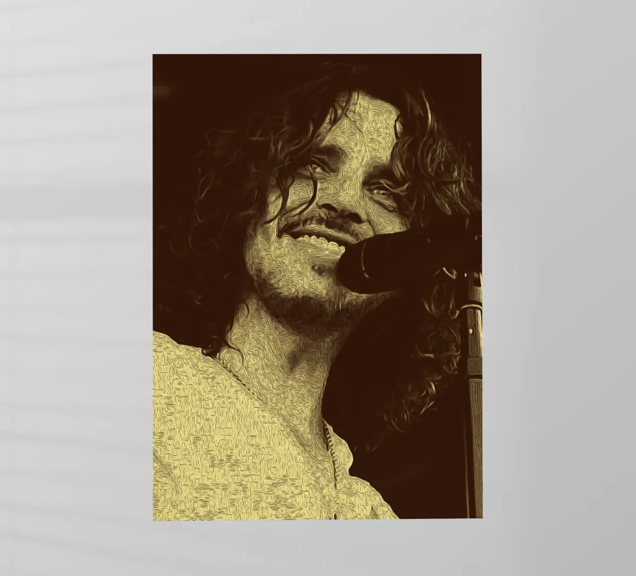 Sorriso di Chris Cornell pellicola backlit da singpentinksale