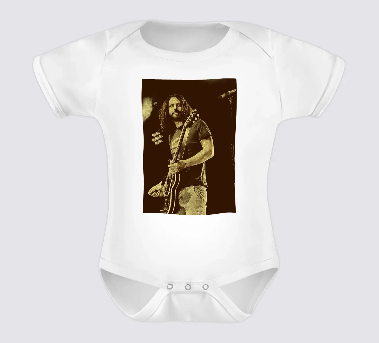 Chris Cornell 90s Grunge babyrompertje korte mouwen van singpentinksale