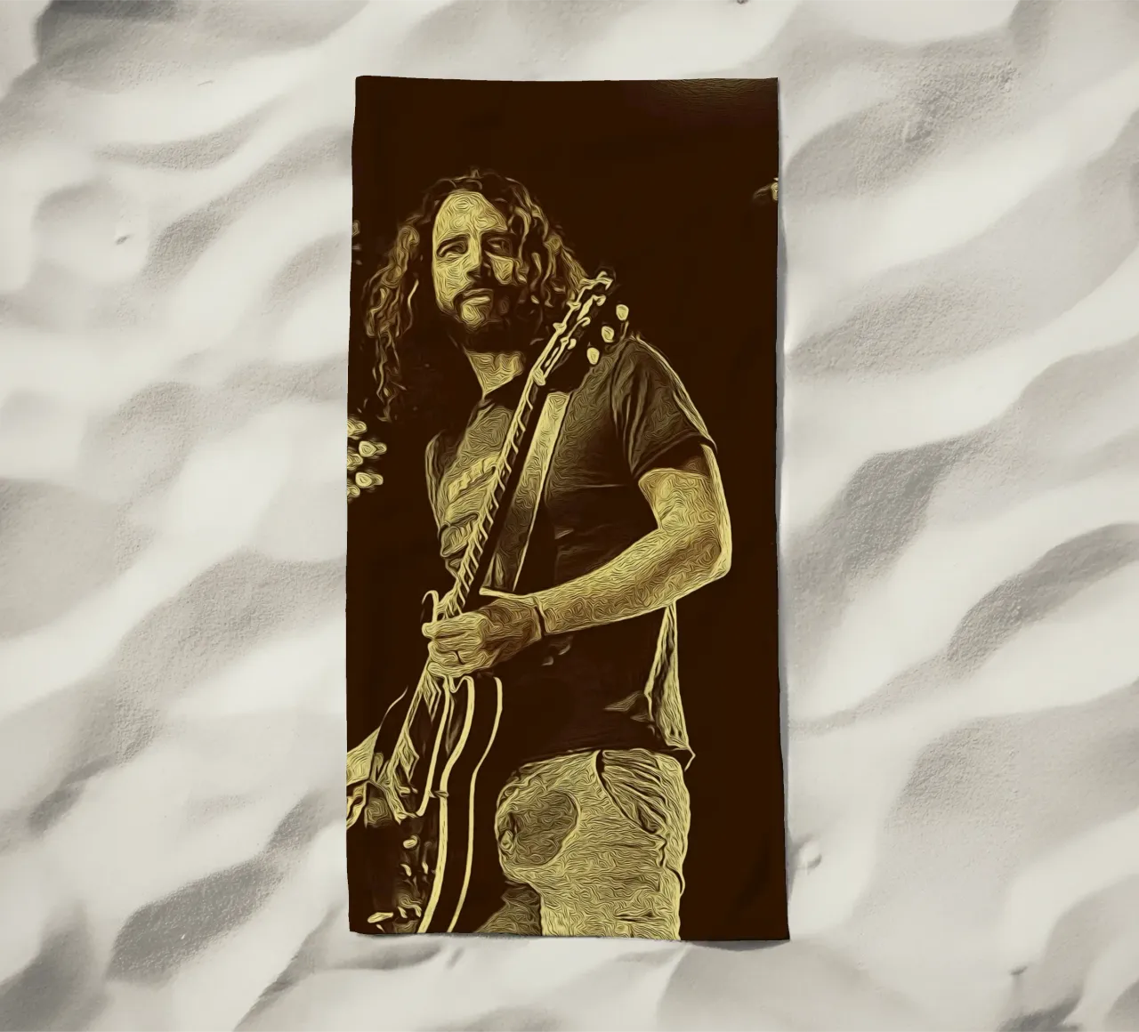 Chris Cornell 90s Grunge telo mare da singpentinksale