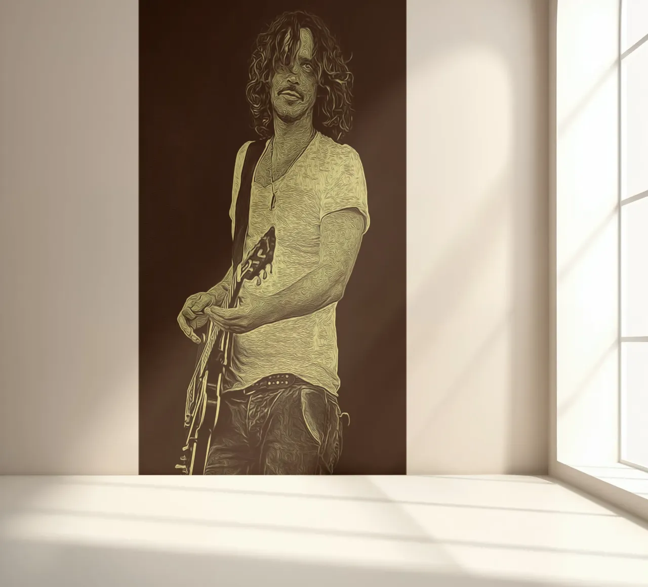 Chris Cornell retro musician photo wallpaper by singpentinksale