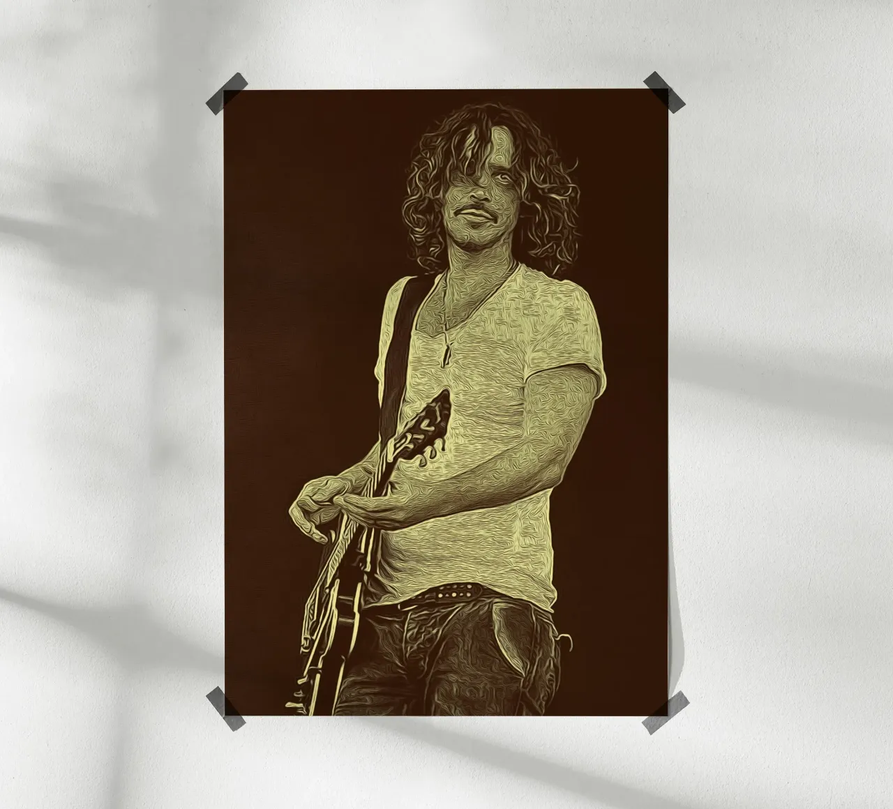 Chris Cornell musicien rétro hahnemühle de singpentinksale