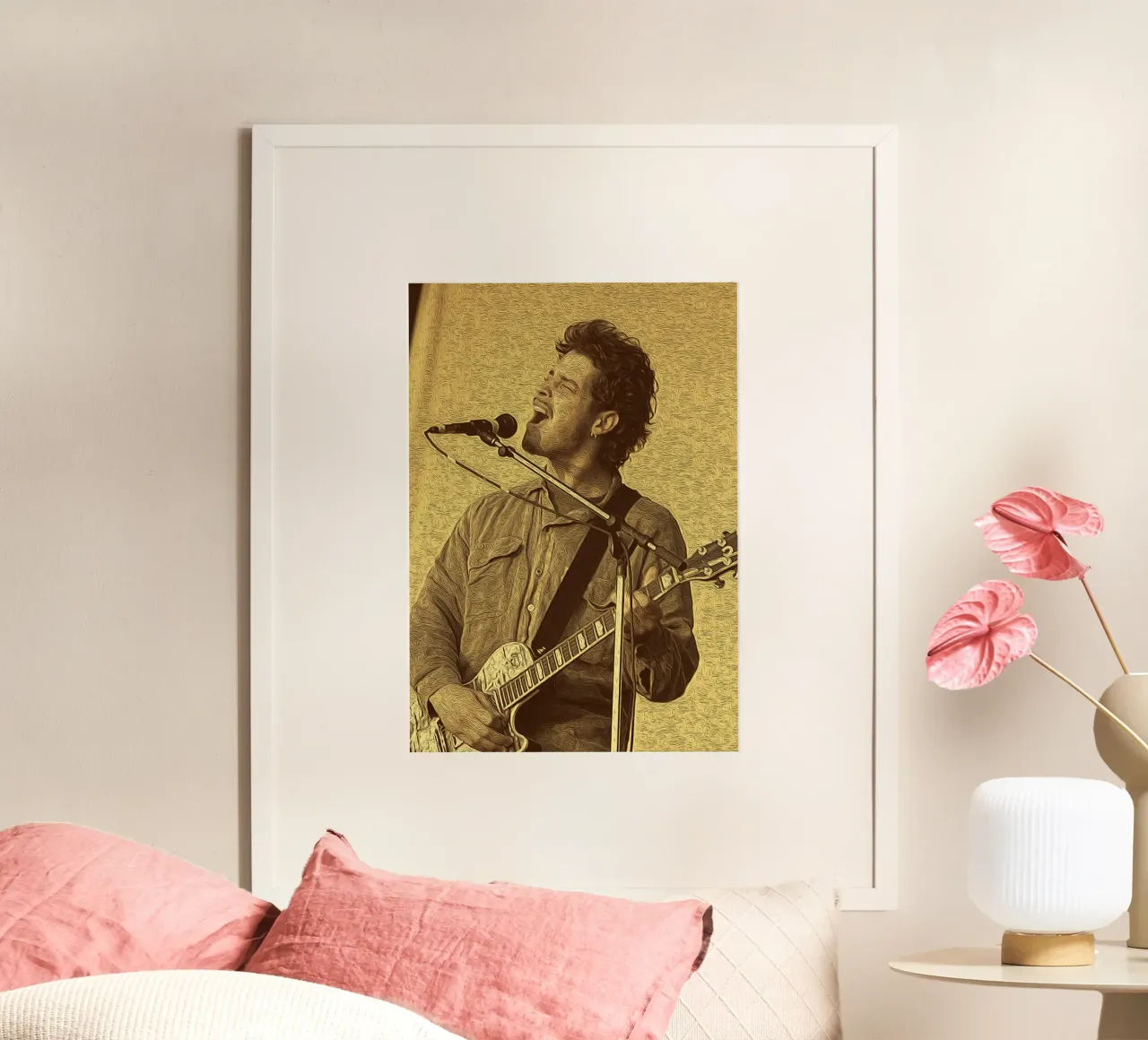 Chris Cornell Riverbero d'oro carta hahnemühle da singpentinksale