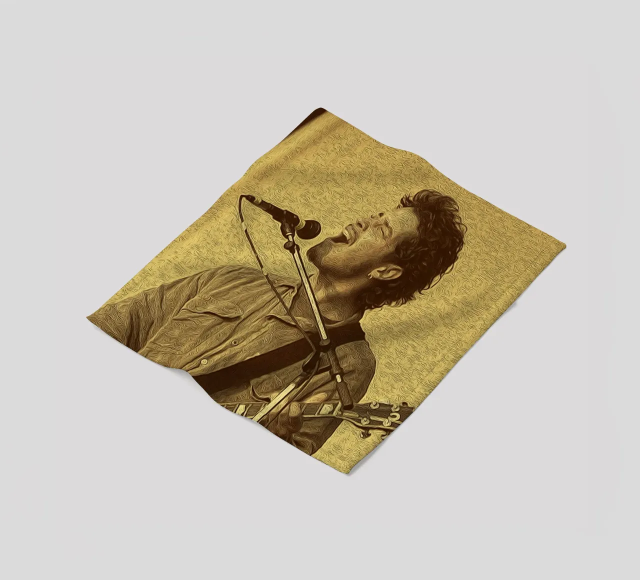 Chris Cornell Riverbero d'oro coperta in pile da singpentinksale