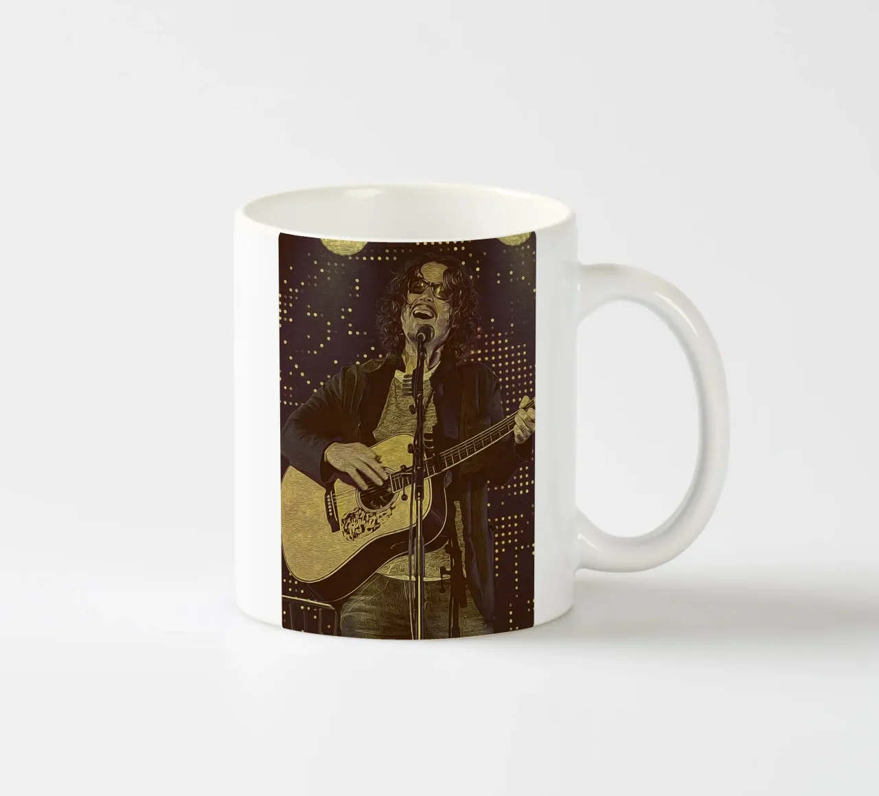 Chris Cornell Sotto le luci del palcoscenico tazza in ceramica da singpentinksale
