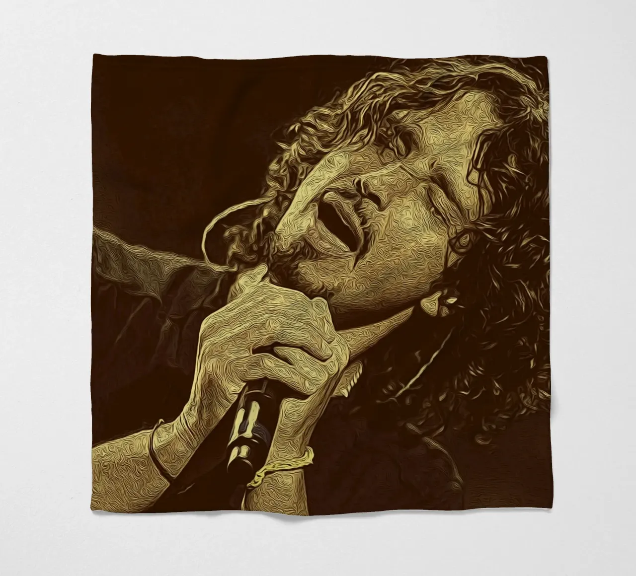 Chris Cornell Urlo del cuore coperta in pile da singpentinksale