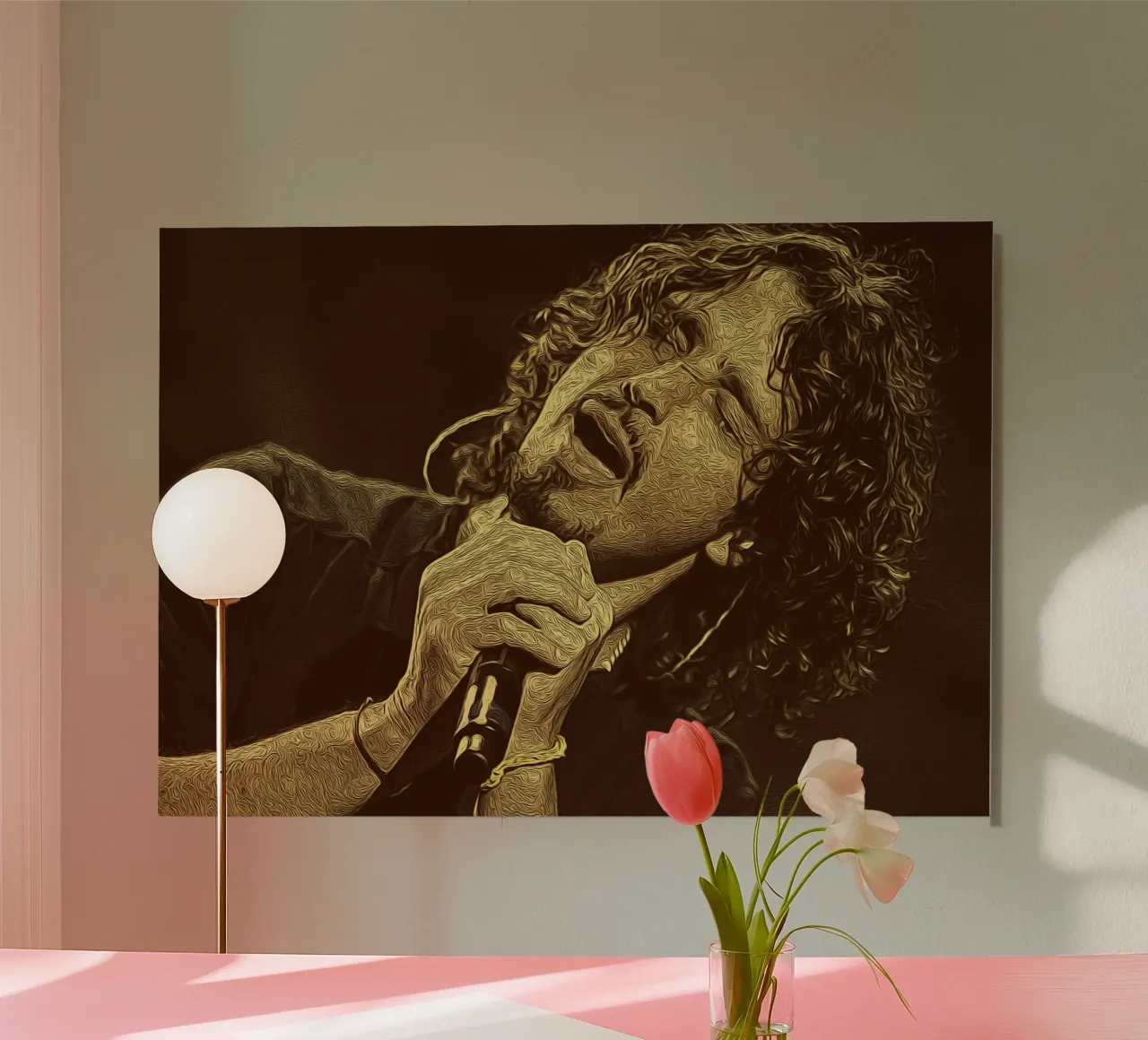 Chris Cornell Urlo del cuore alluminio dibond da singpentinksale