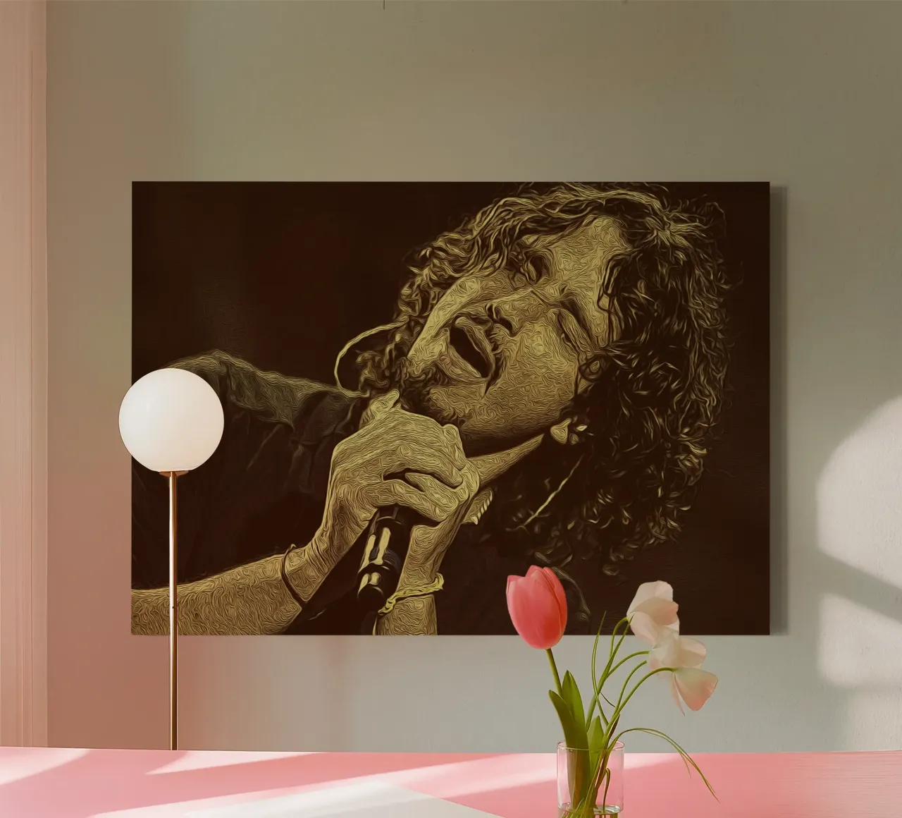 Chris Cornell Howl of the Heart toile de singpentinksale