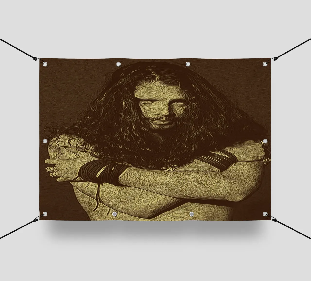 Chris Cornell: un momento di tranquillità telo in pvc da singpentinksale