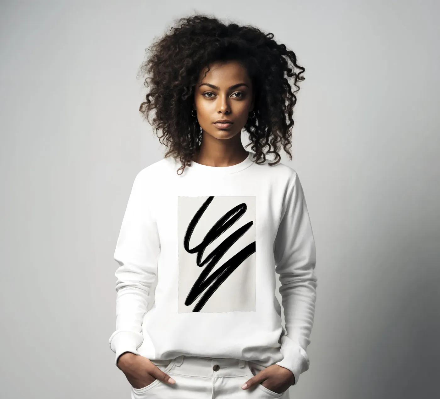 Scribble 2 sweatshirt by Pure