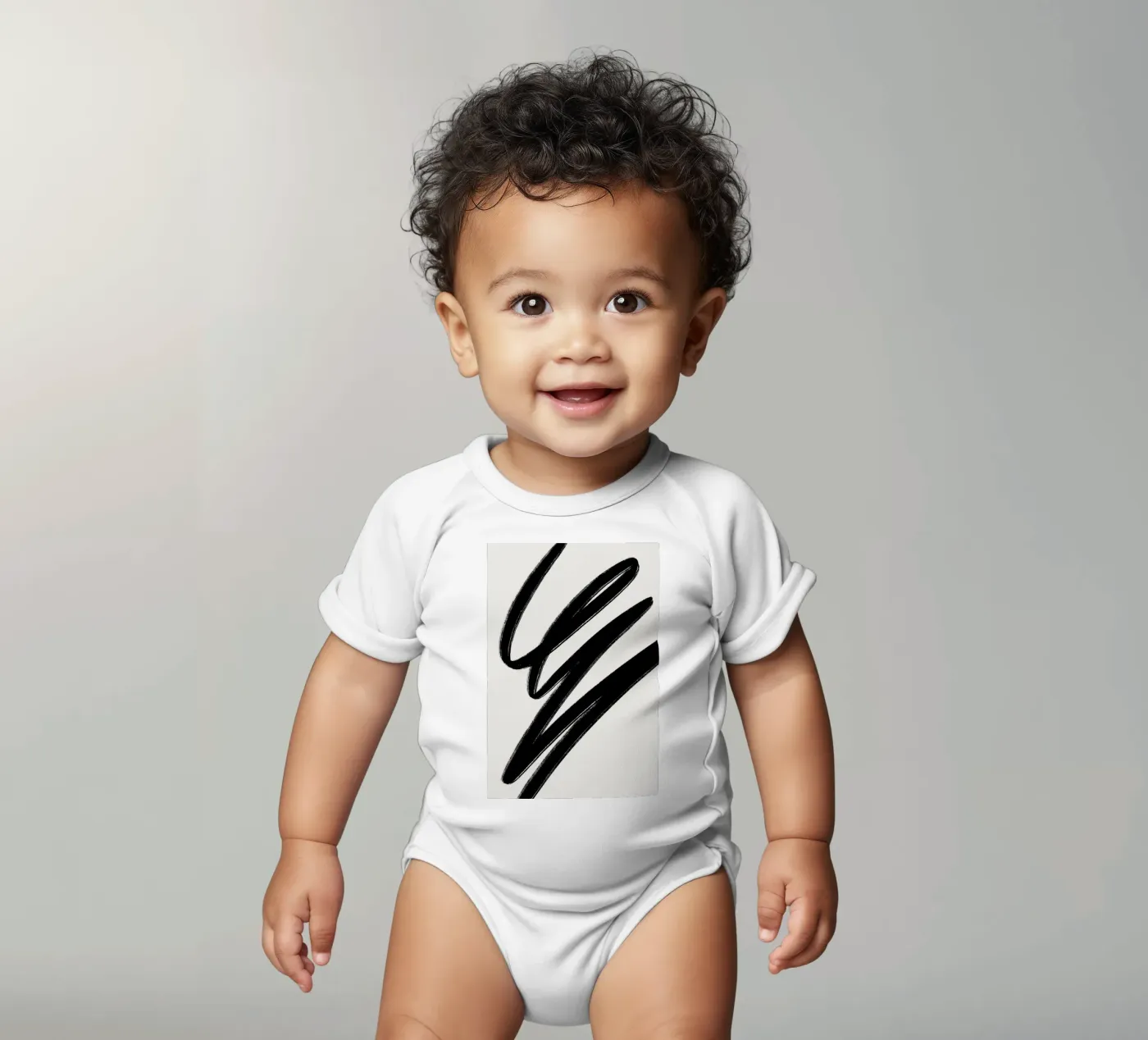Scribble 2 Kurzarm Babybody von Pure
