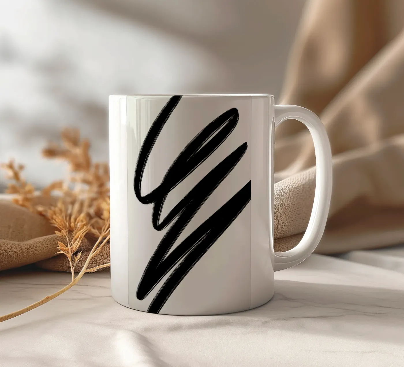 Scribble 2 ceramic mug by Pure