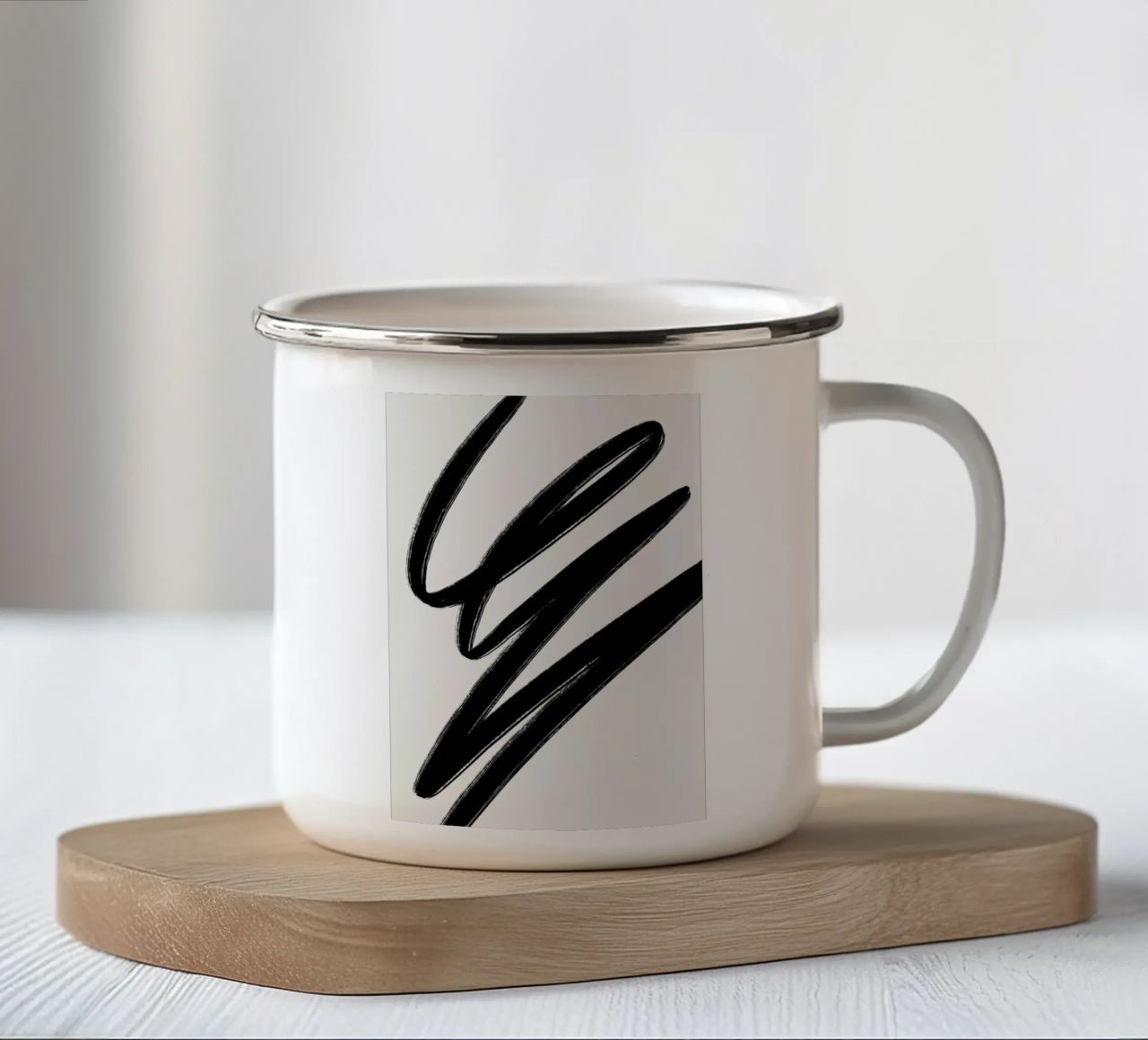 Scribble 2 tazza in smalto da Pure
