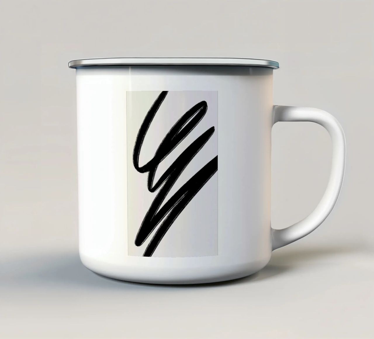 Scribble 2 tazza in smalto da Pure