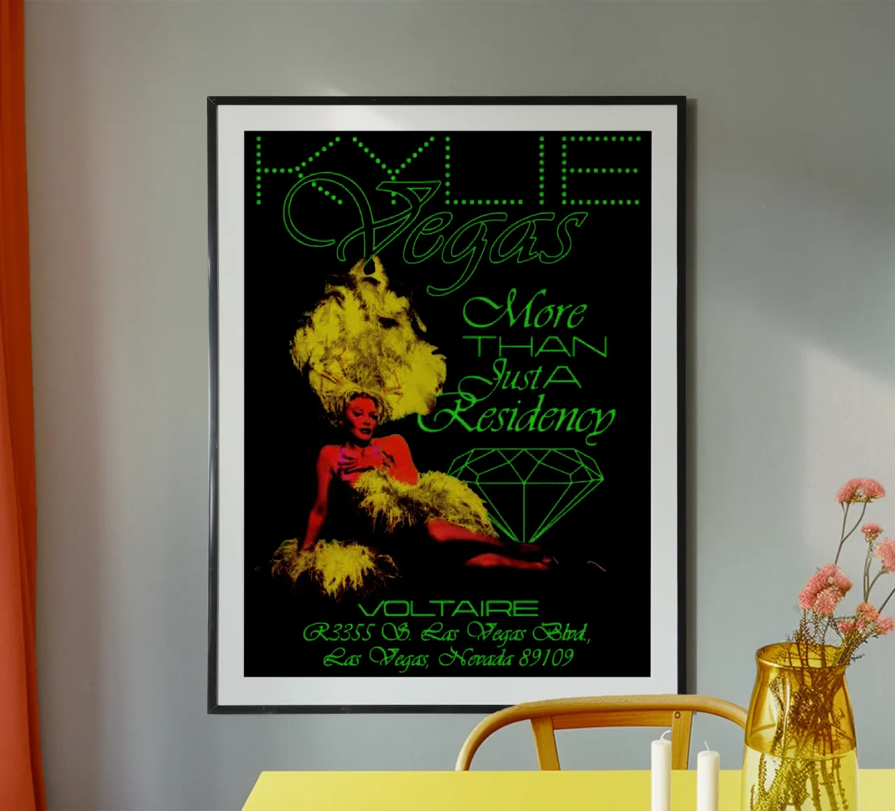 KYLIE MINOGUE Kyl VGS Diamond poster with plastic frame by carleemiller