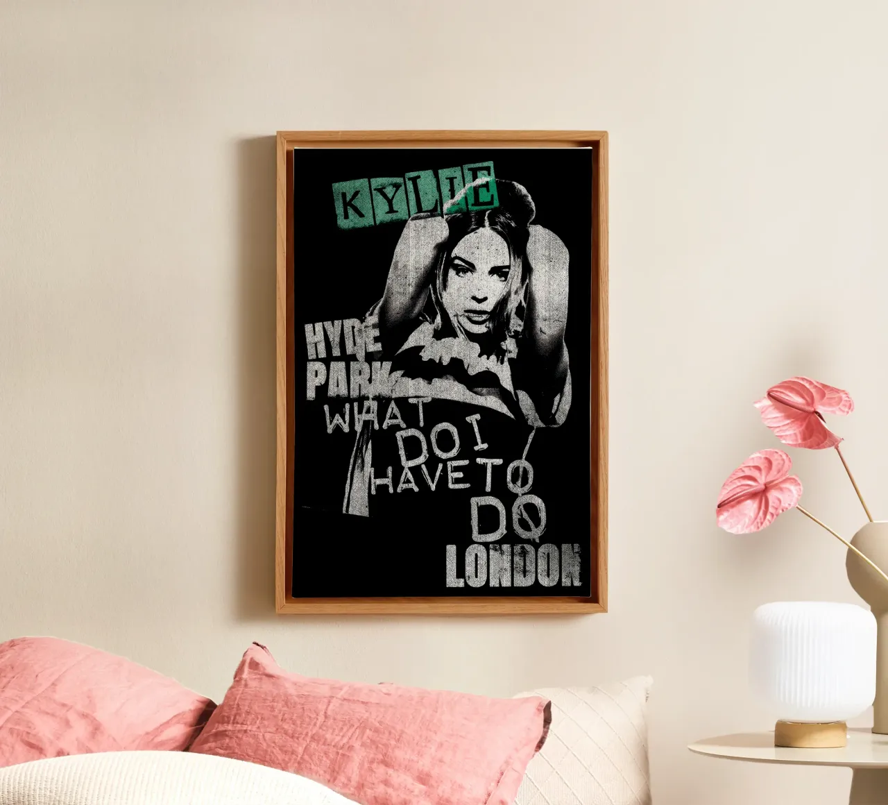 KYLIE MINOGUE What Do I Have To Do canvas with Floater frame by carleemiller