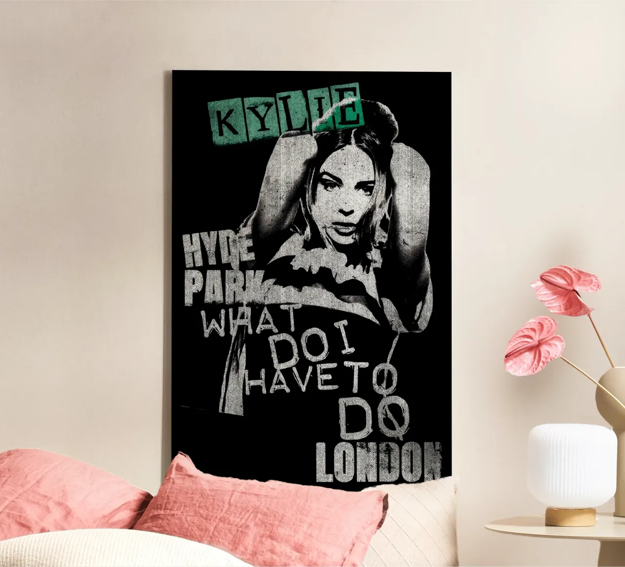 KYLIE MINOGUE What Do I Have To Do canvas with Floater frame by carleemiller