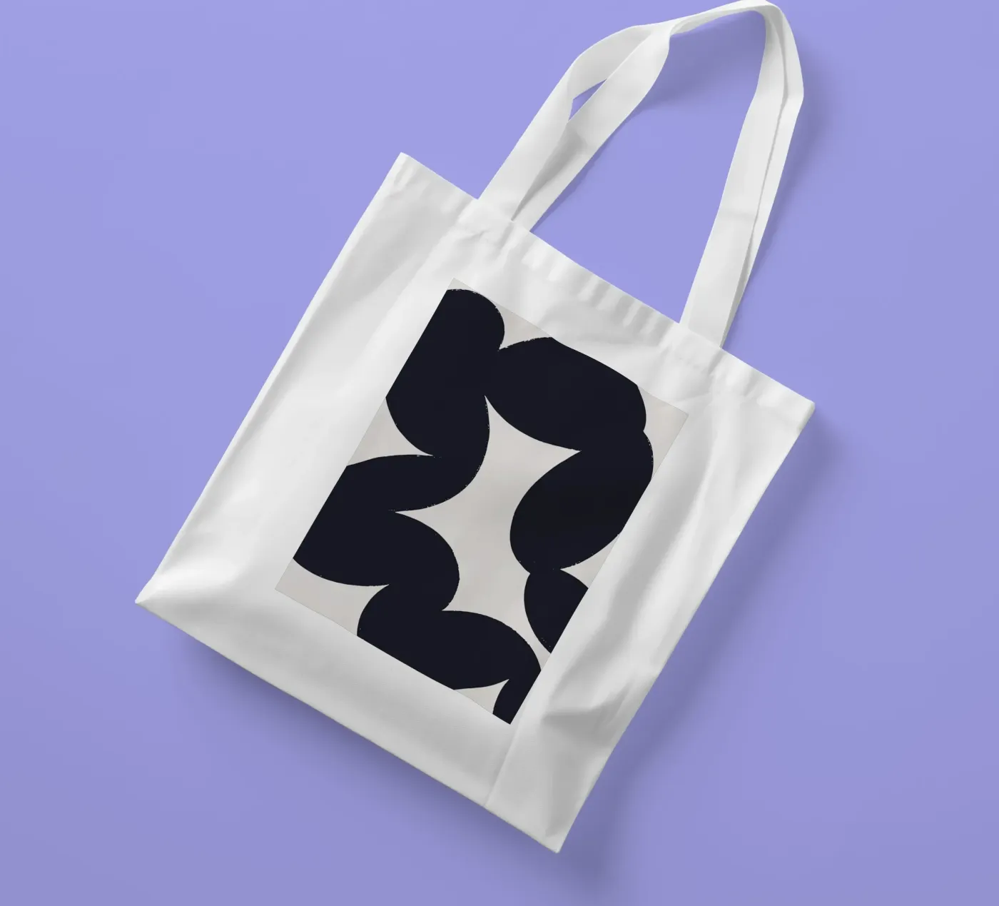 Fat Scribble borsa in juta da Pure