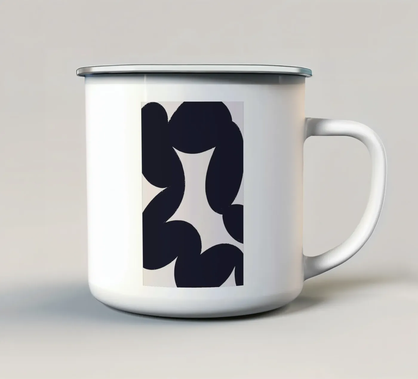 Fat Scribble enamel mug by Pure
