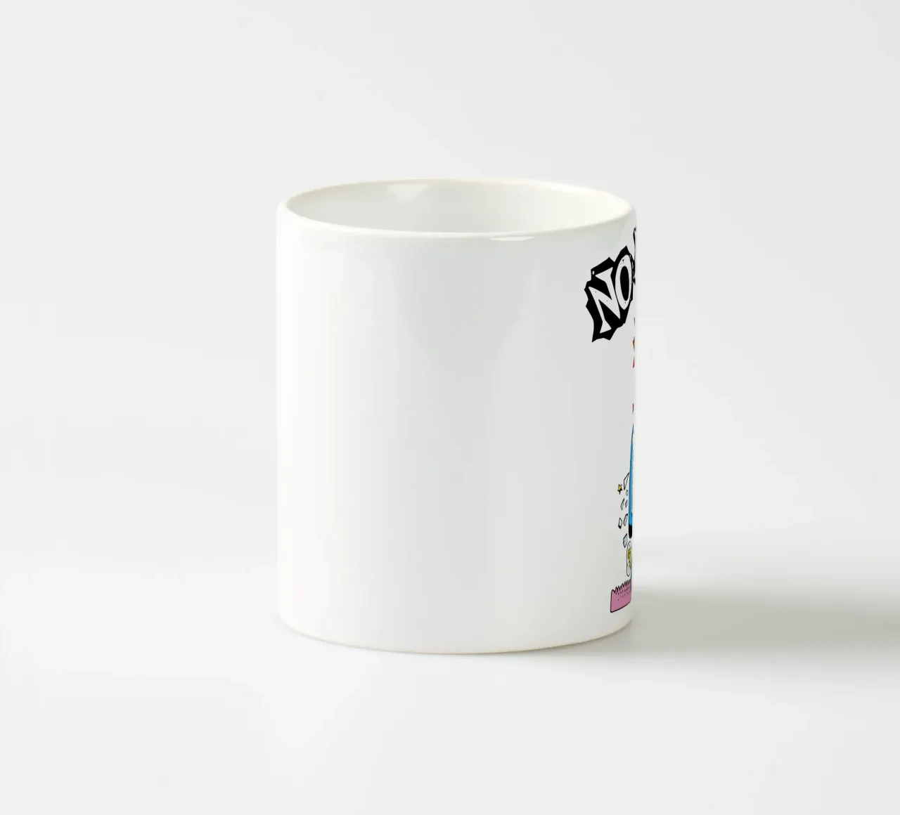 NO PRESSURE Error Television tazza in ceramica da lindacleveland