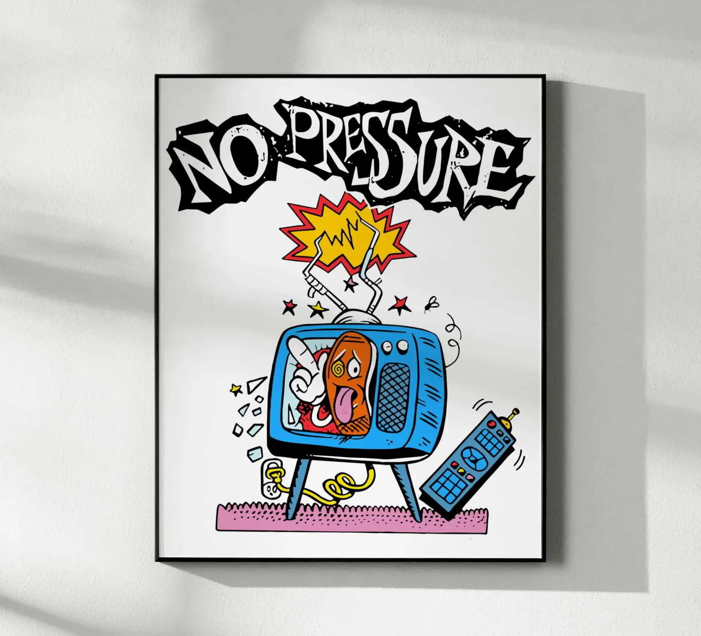 NO PRESSURE Error Television plexiglass da lindacleveland