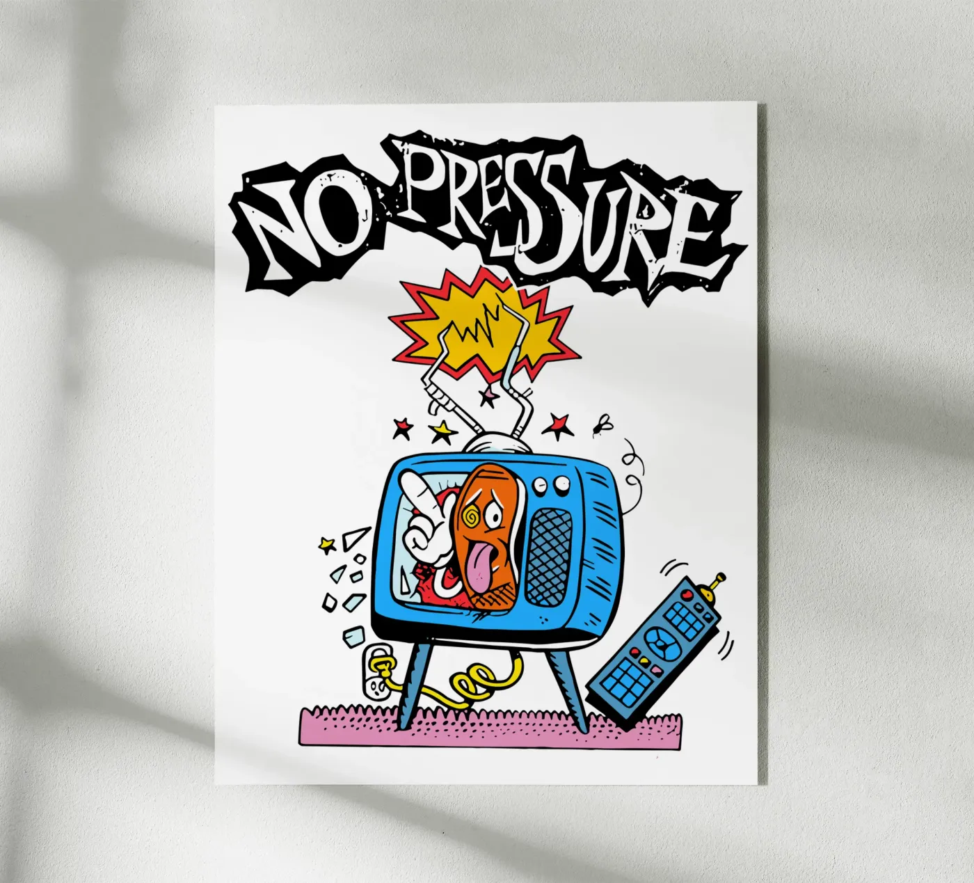 NO PRESSURE Error Television plexiglass da lindacleveland