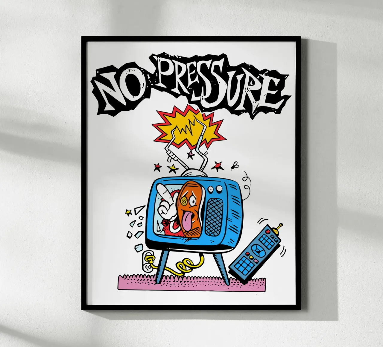 NO PRESSURE Error Television carta hahnemühle da lindacleveland