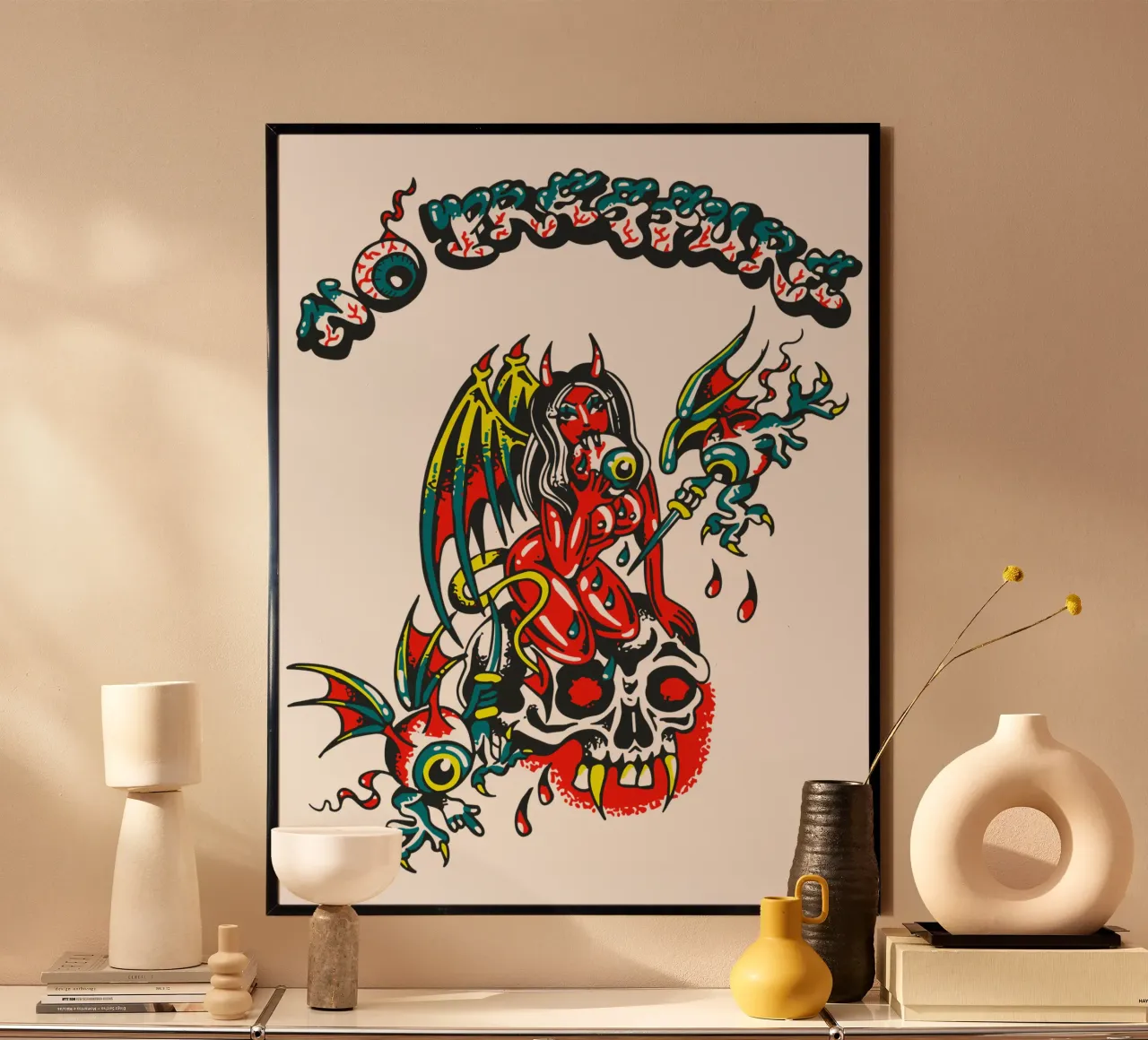 NO PRESSURE Girl Eyes poster with plastic frame by lindacleveland
