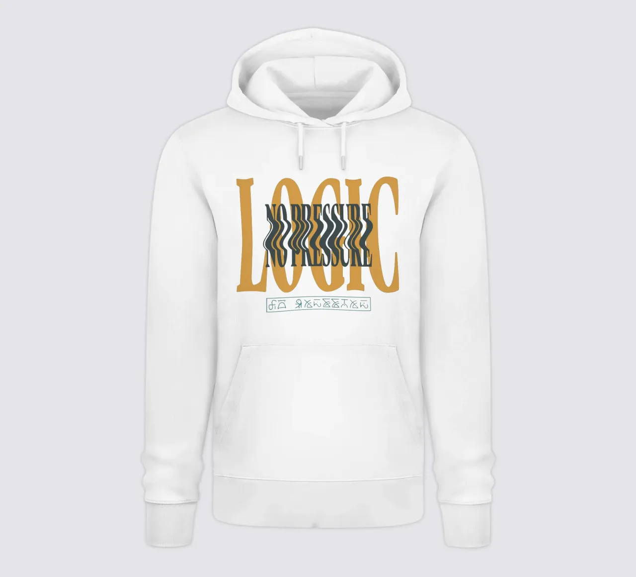 NO PRESSURE Logic V1 felpa con cappuccio da lindacleveland