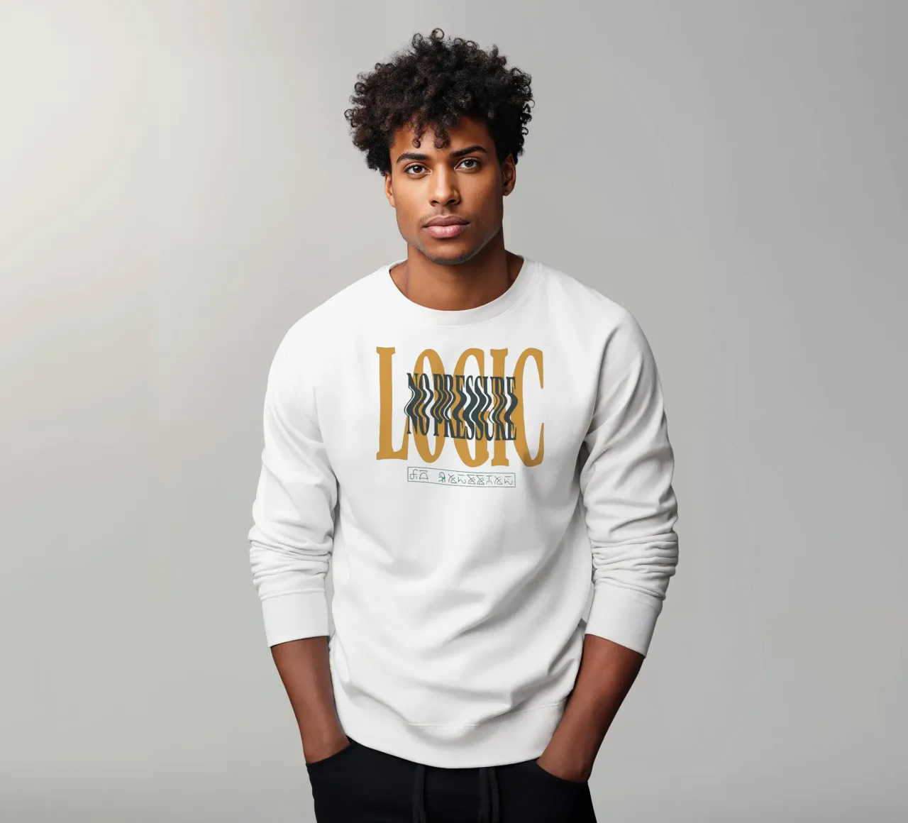 NO PRESSURE Logic V1 sweatshirt van lindacleveland