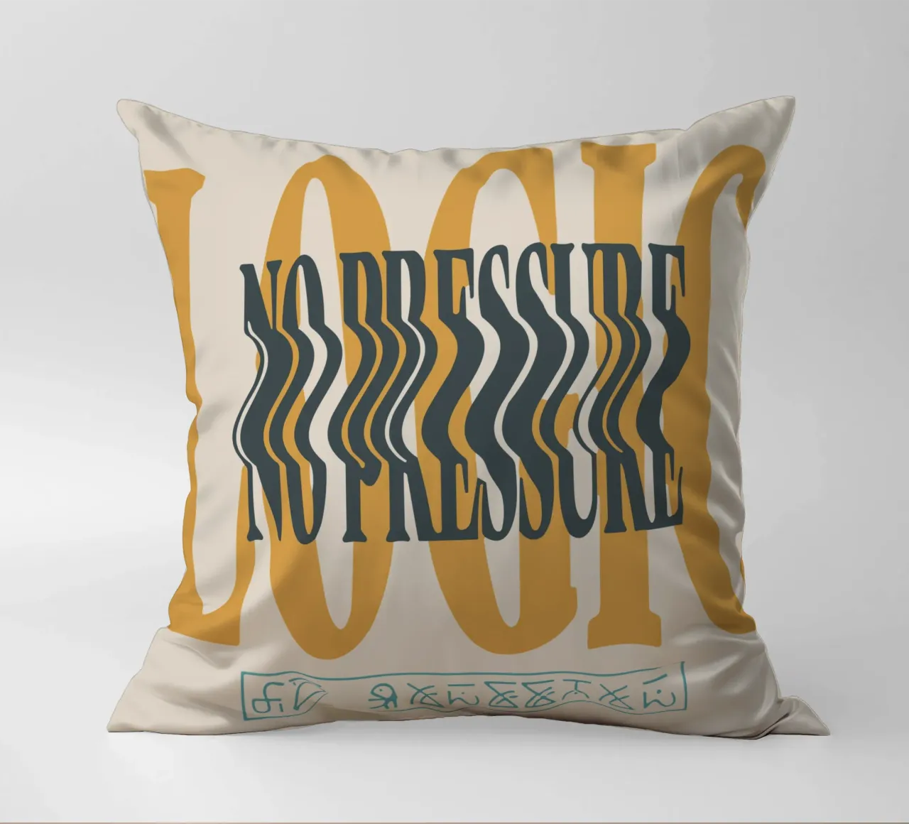 NO PRESSURE Logic V1 cuscino da lindacleveland
