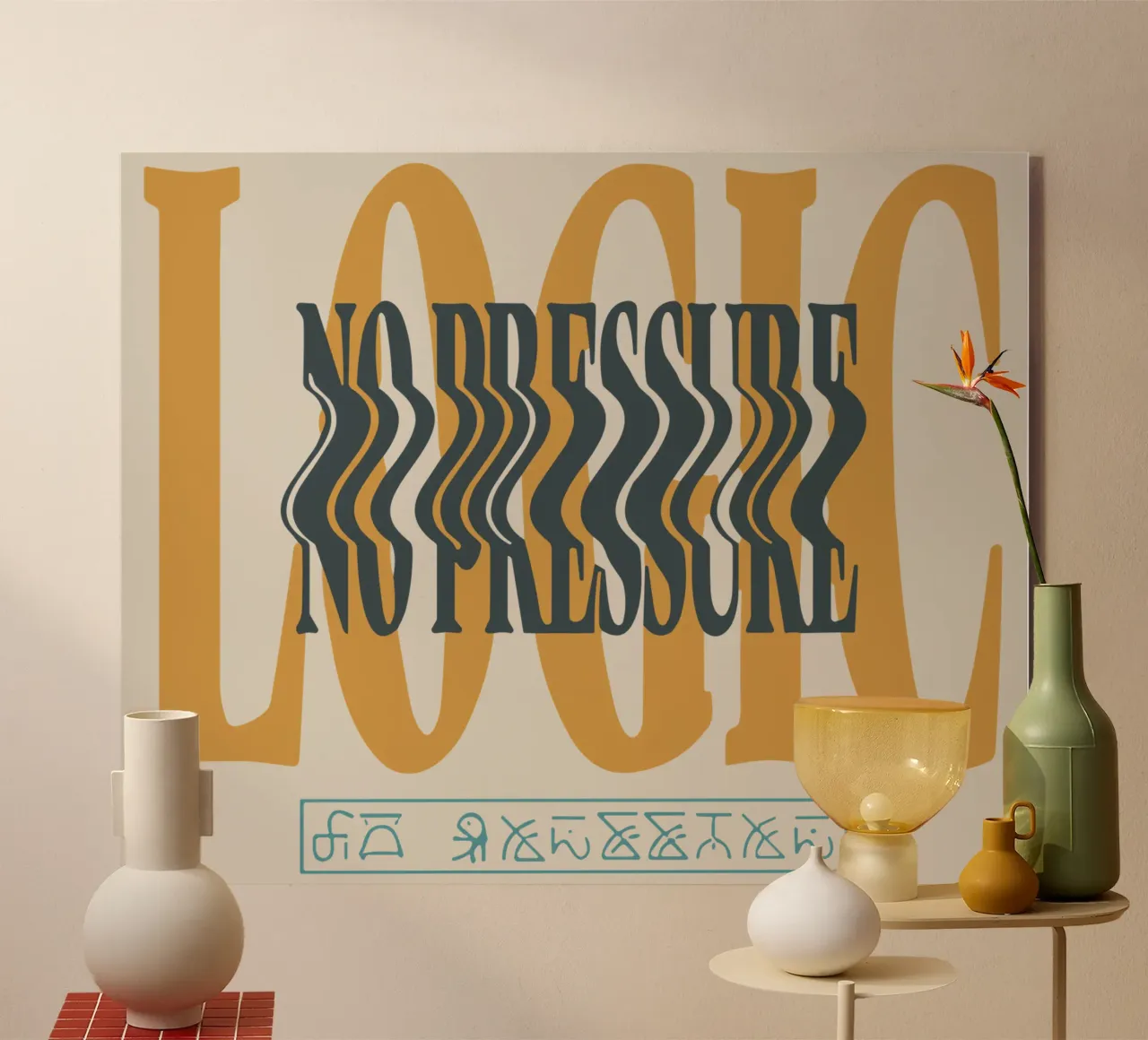 NO PRESSURE Logic V1 plexiglass da lindacleveland