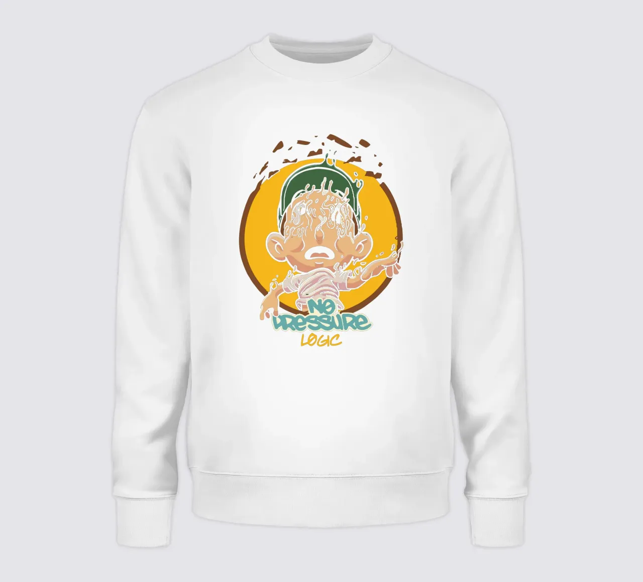 NO PRESSURE Logic V2 Sweatshirt von lindacleveland