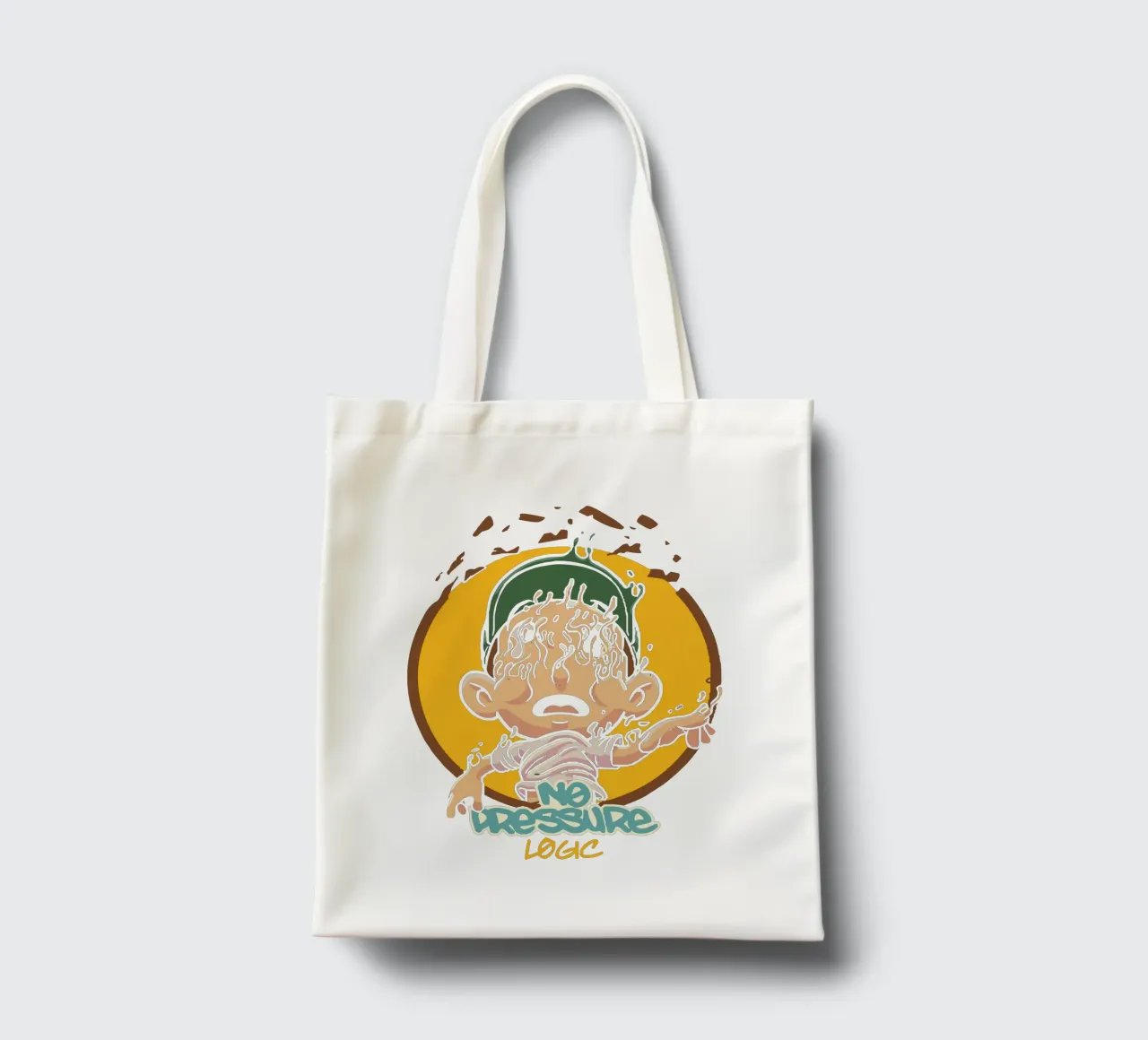 NO PRESSURE Logic V2 borsa in juta da lindacleveland
