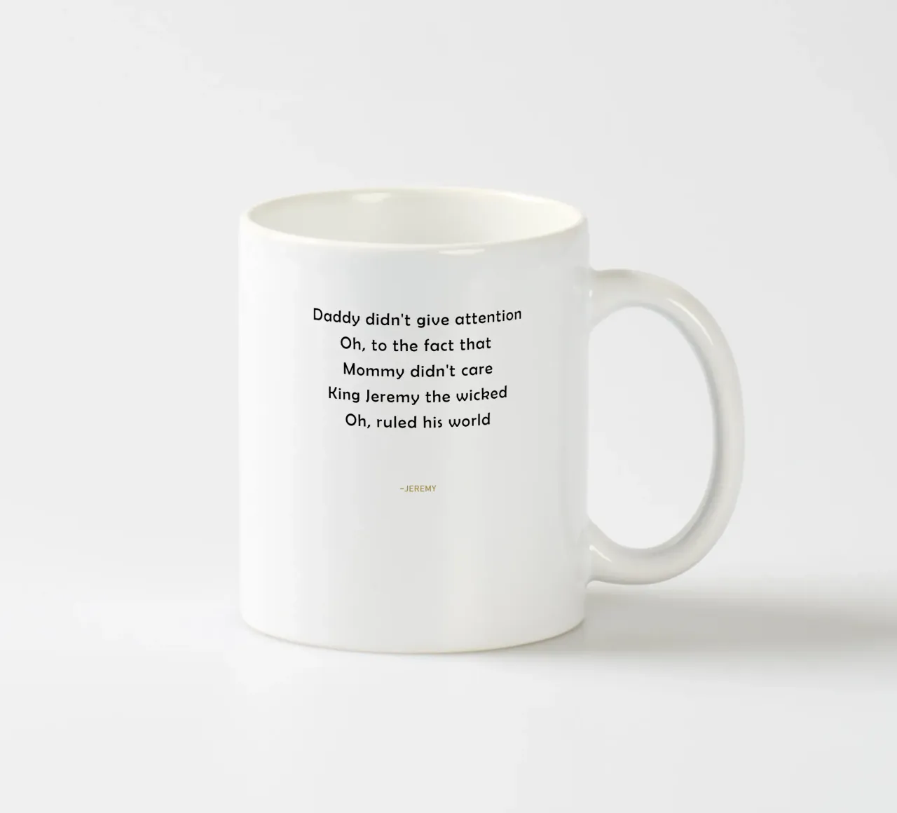 Eddie Vedder - Pearl Jam tazza in ceramica da Theidolastore