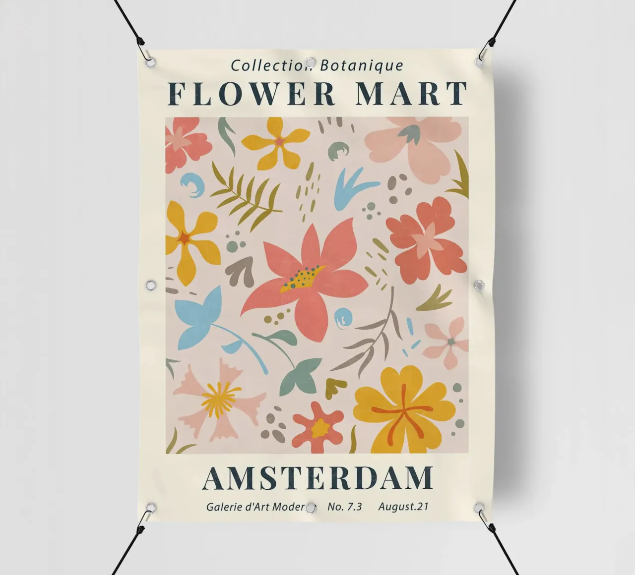 Mercato dei fiori di Amsterdam I telo in pvc da TekleDawit