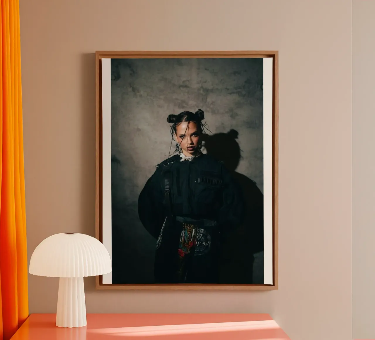 Wijnoogst Nina Chuba canvas met Baklijst van vintage
