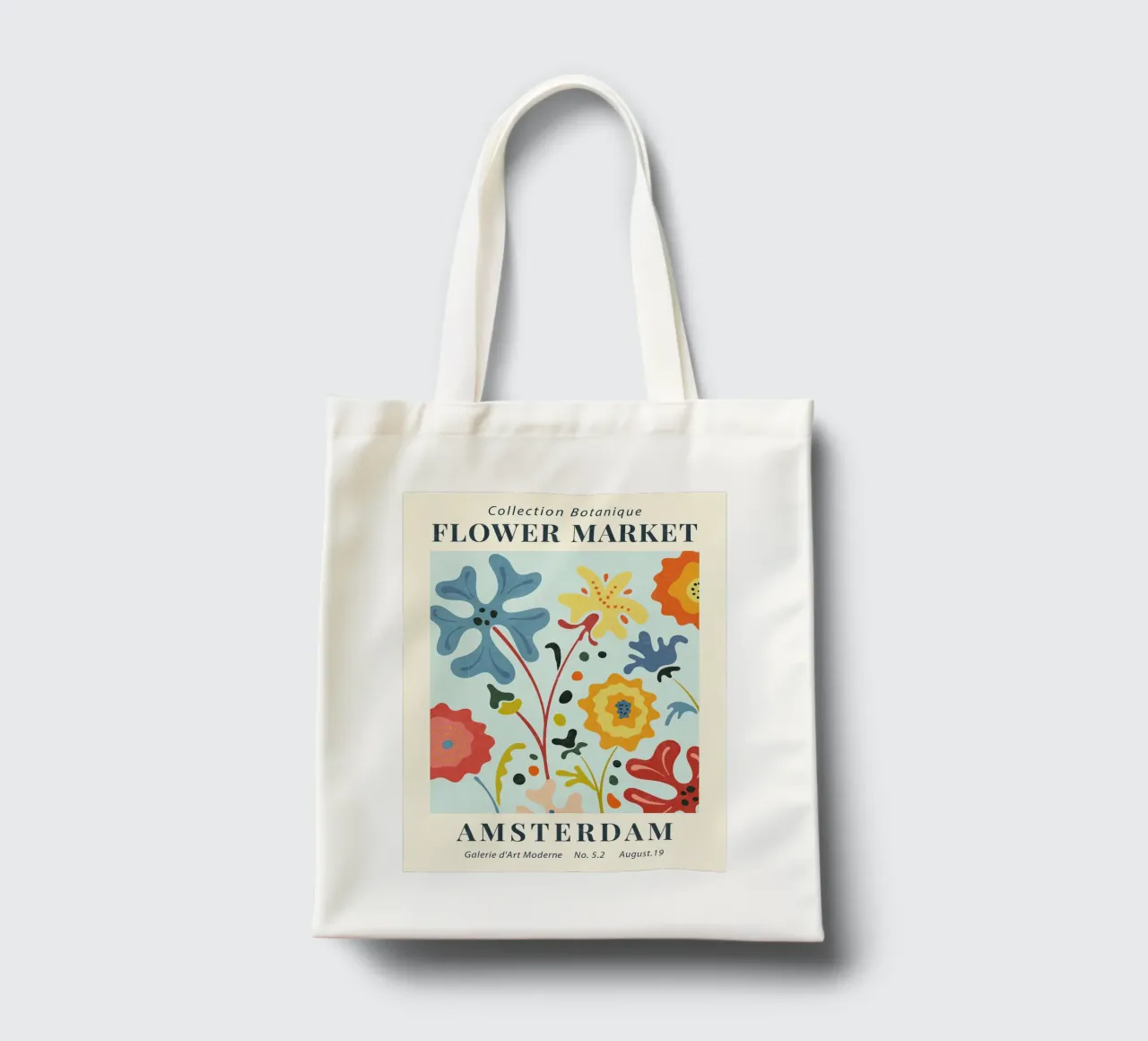 Mercato dei fiori di Amsterdam II borsa in juta da TekleDawit