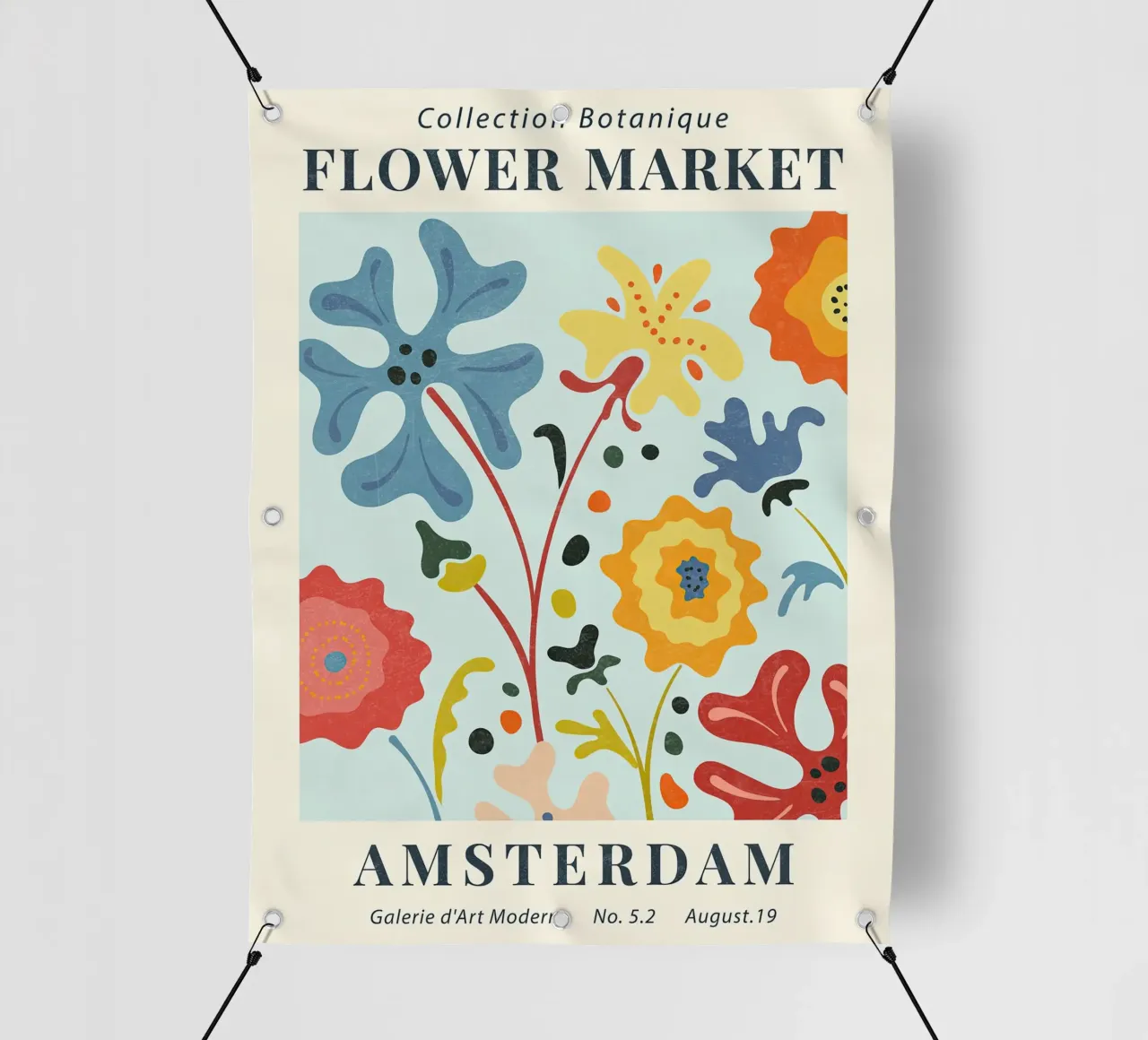 Mercato dei fiori di Amsterdam II telo in pvc da TekleDawit