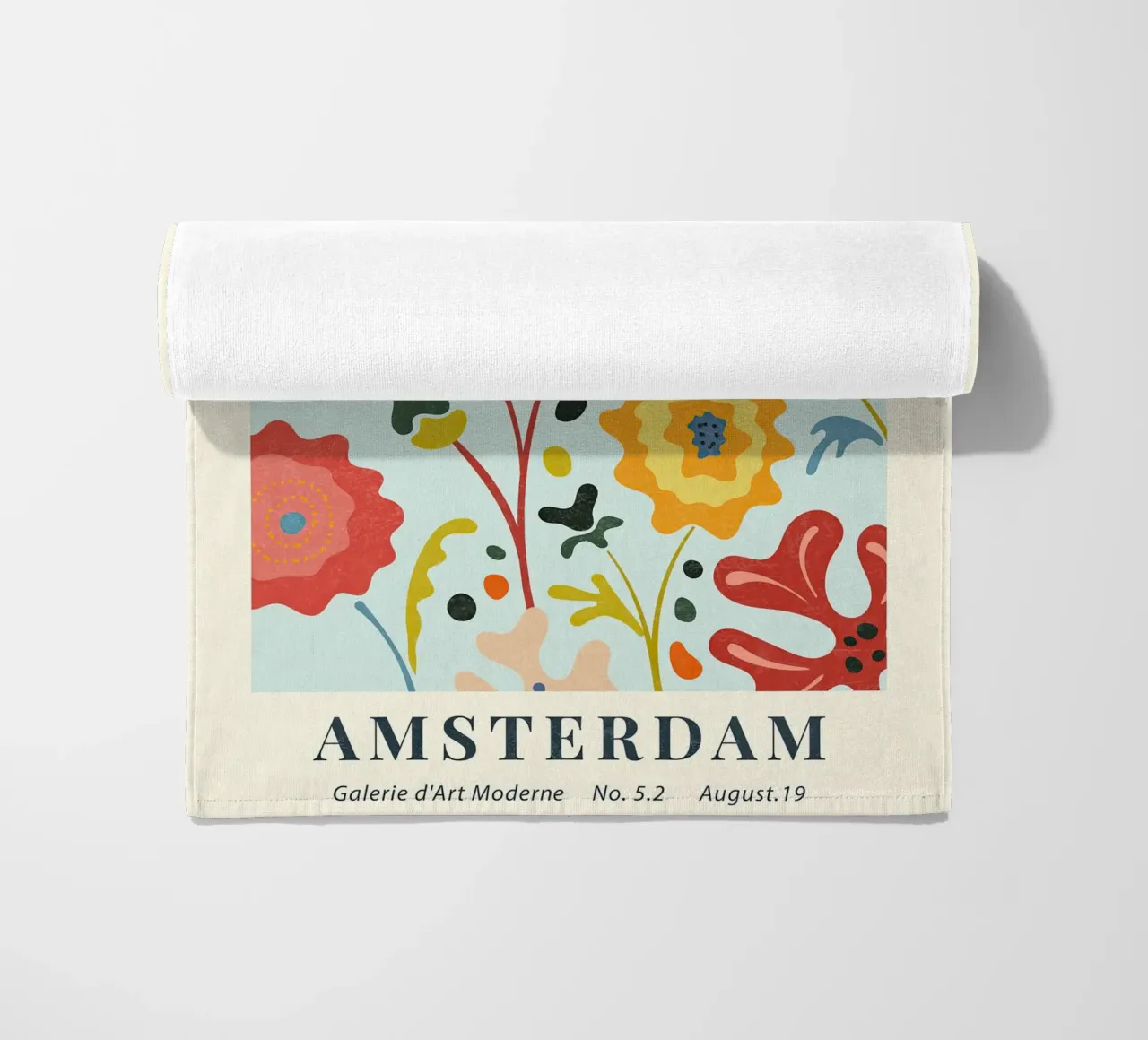 Mercato dei fiori di Amsterdam II telo mare da TekleDawit