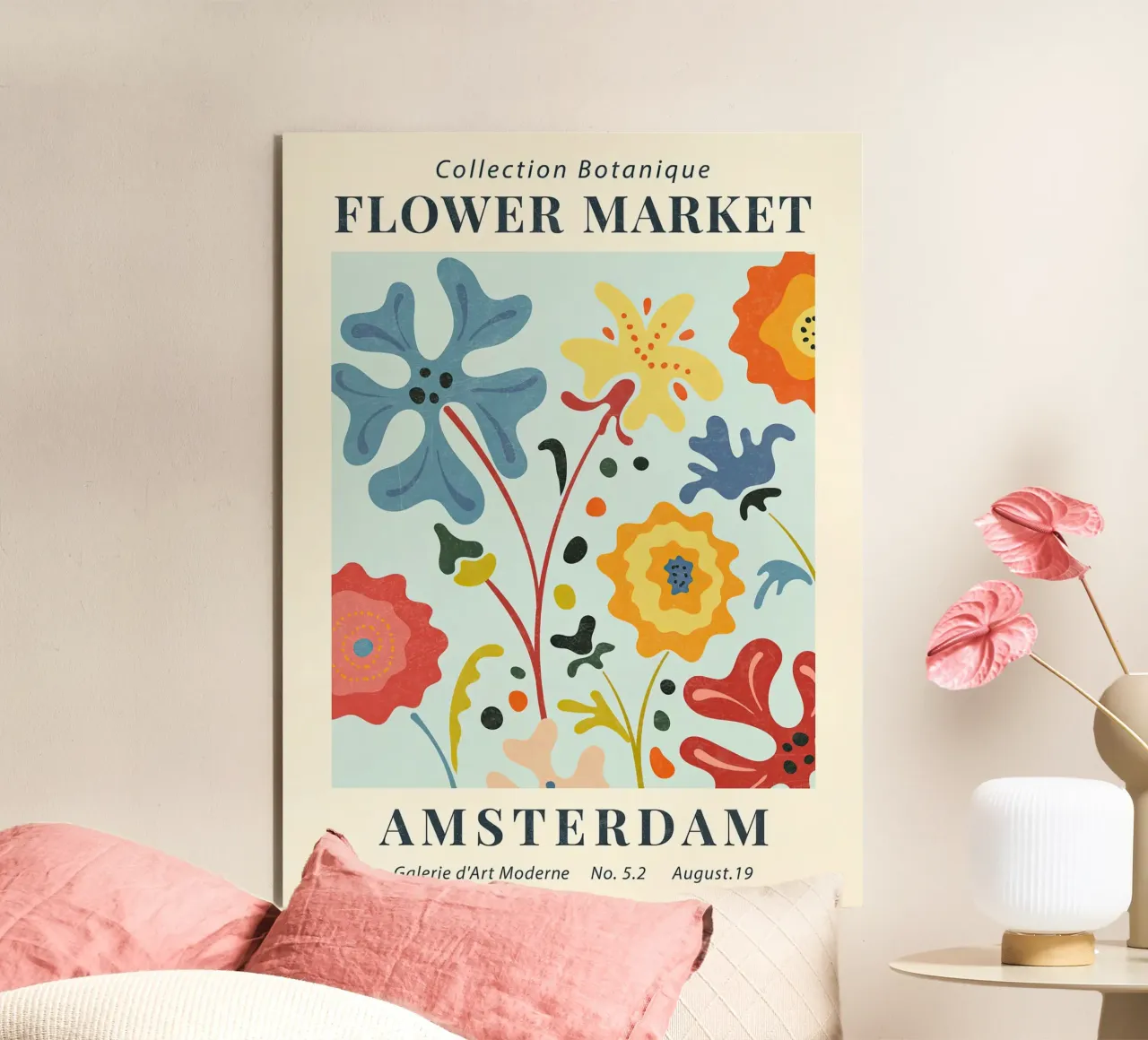 Mercato dei fiori di Amsterdam II alluminio dibond da TekleDawit