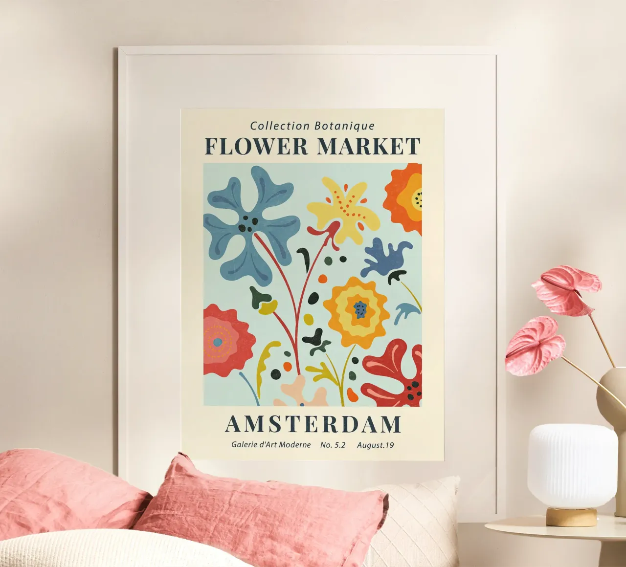Mercato dei fiori di Amsterdam II poster da TekleDawit