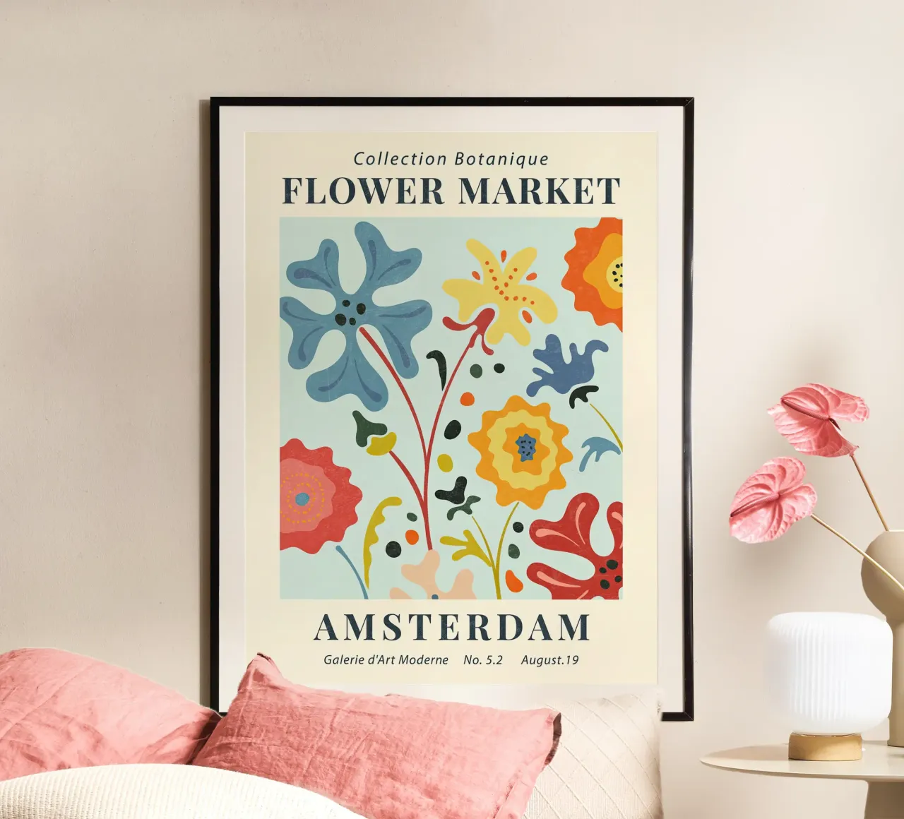 Mercato dei fiori di Amsterdam II poster da TekleDawit