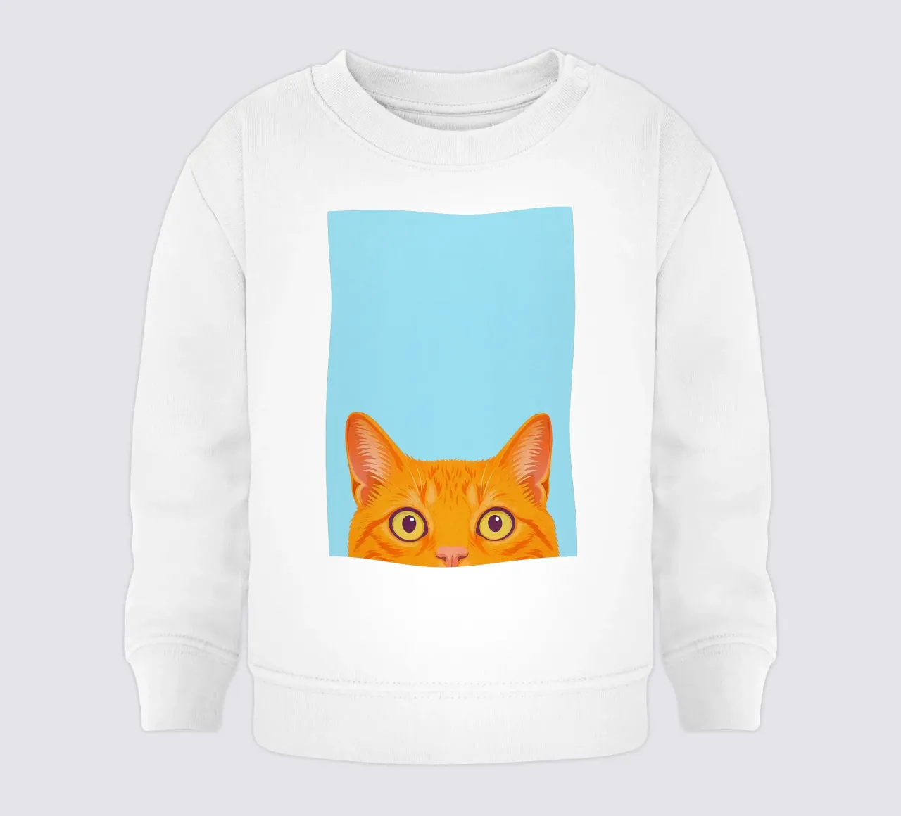gatto che sbircia felpa neonato da oneone